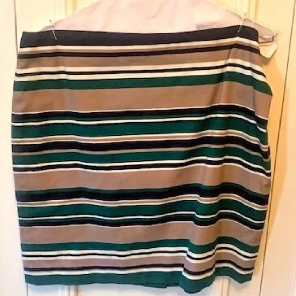Talbots VIBRANT striped pencil skirt 16‎
